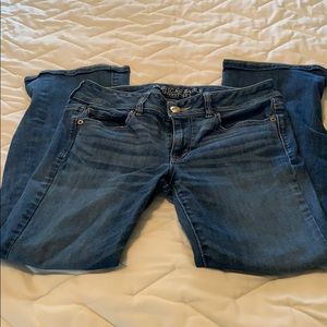 American Eagle kick boot super stretch jeans